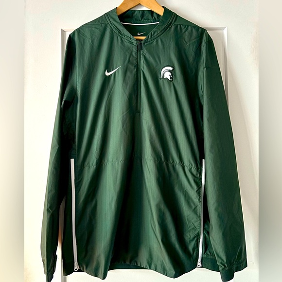 Michigan State Official Nike Sideline Pullover Jacket M - Picture 1 of 6